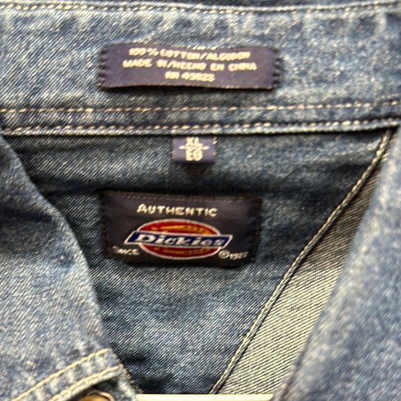 Dickies Blue Denim Shirt - Picture 4 of 5